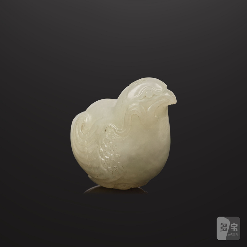 元或更晚 玉鏤雕花鳥紋珮 及 清 玉鳥銜靈芝珮 | DEUX GROUPES EN JADE SCULPTÉ - 图14